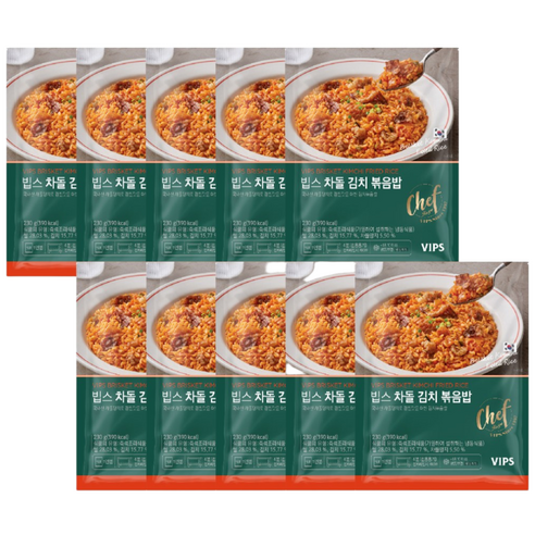 [VIPS] 빕스 차돌 김치 볶음밥 230g 10개, 230g, 10개
