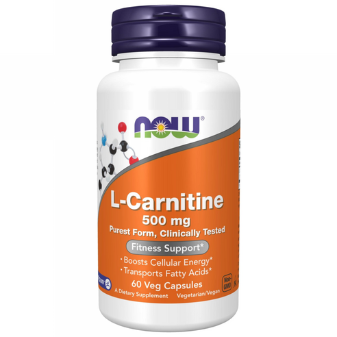 나우푸드 L-카르니틴 500mg 베지 캡슐 비건 글루텐 프리 60정, 1... 맛있게 먹은 솔직 후기 - 상품 이미지 1