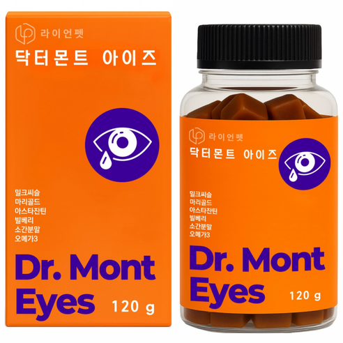 닥터몬트 아이즈 강아지 고양이 눈 눈물 영양제 눈물자국 고함량, 1개, 눈물개선/눈건강
