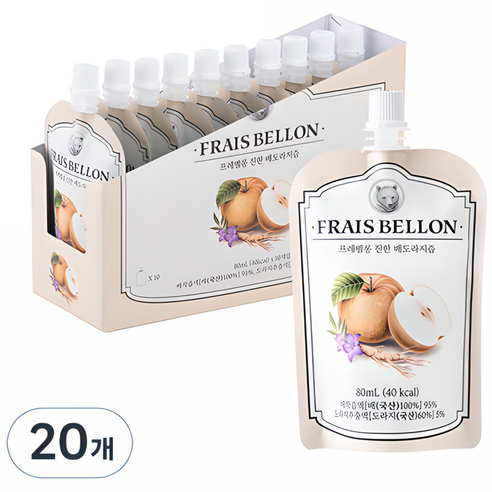 프레벨롱 진한 배도라지즙, 80ml, 20개