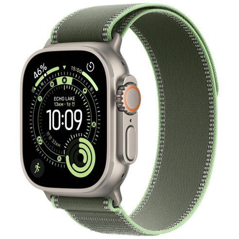밴드톡 애플워치 호환 트레일 루프 스트랩 스포츠 나일론 소프트 49mm 46mm 45mm 42mm 44mm 40/41/38mm 11 10 9 8 3 SE2/3 울트라2/3 밴드, 그린/네온