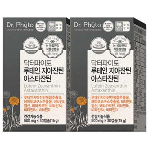 닥터파이토 루테인 지아잔틴 아스타잔틴, 30정, 2개