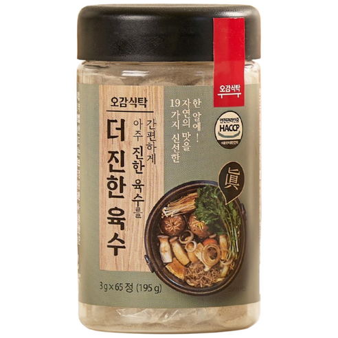 오감식탁 더 진한 육수, 195g, 1개