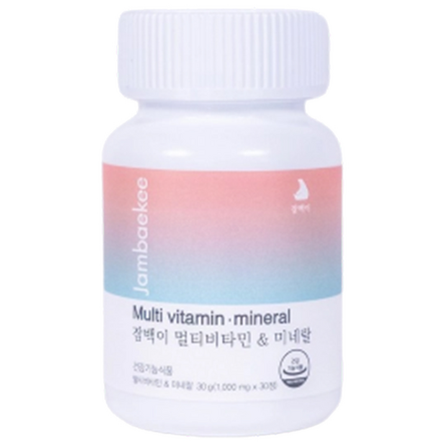 잠백이 멀티비타민 앤 미네랄, 30정, 1개