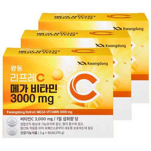광동제약 리프레C 메가비타민 3000 270g, 3개 맛있게 먹은 솔직 후기 썸네일