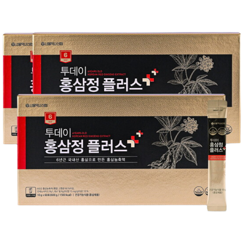 [서울약사신협] 투데이 홍삼정 플러스 60포 600g, 3개 맛있게 먹은 솔직 후기 - 상품 이미지 1