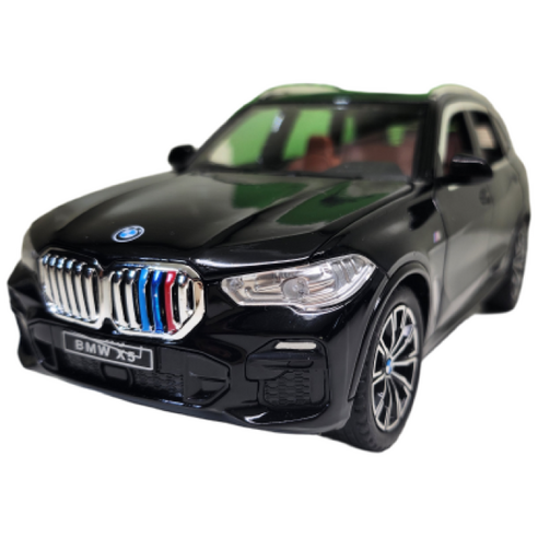 1:24 다이캐스트 모형 다이케스트 비엠더블유 BMW X5 SUV 완구 미니어쳐 피규어 자동차 장난감, 검정색, 1개