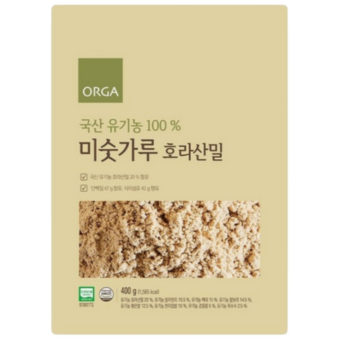 올가홀푸드 유기농 100% 호라산밀 미숫가루 400g, 1개 솔직 후기 | 실사용자 리뷰 분석 썸네일