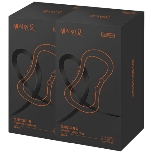 동국제약 센시안 홈트 요가링, 2개, 블랙
