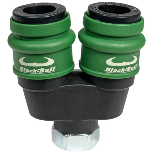 블랙불 원터치 에어 커플러 2구 (13mm) QC-X2, 1개