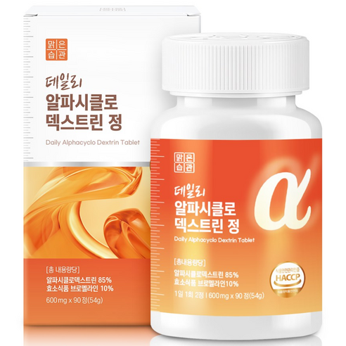 데일리 알파시클로 덱스트린 정 맑은습관, 1개, 90정
