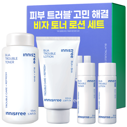 이니스프리 비자 트러블 토너 170ml + 25ml + 로션 100ml ... 솔직 후기 | 피부 타입별 분석 썸네일