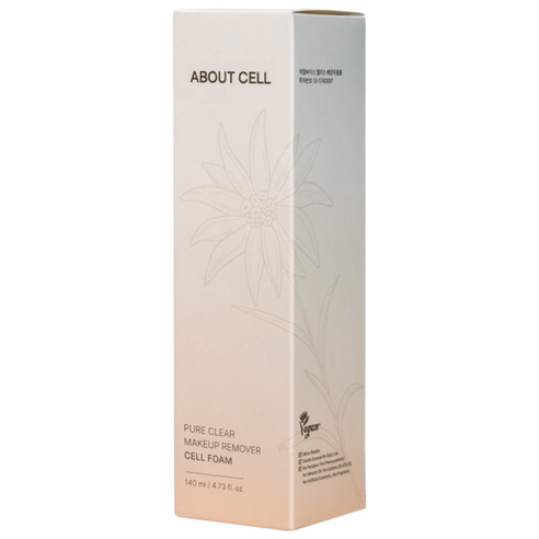 어바웃셀 퓨어 클리어 메이크업 리무버 셀 폼, 1개, 140ml