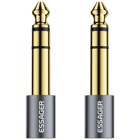 Essager 3.5mm to 6.5mm TRS 오디오 케이블 2개입, 2개, 3.5mm~6.5mm 2개, 3.5mm~6.5mm