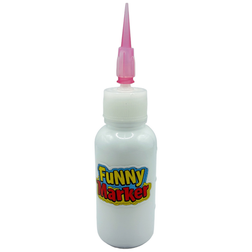 퍼니 패브릭 마카펜 검정 티셔츠용 패브릭 전용 DIY 마커, 1개, White 50ml