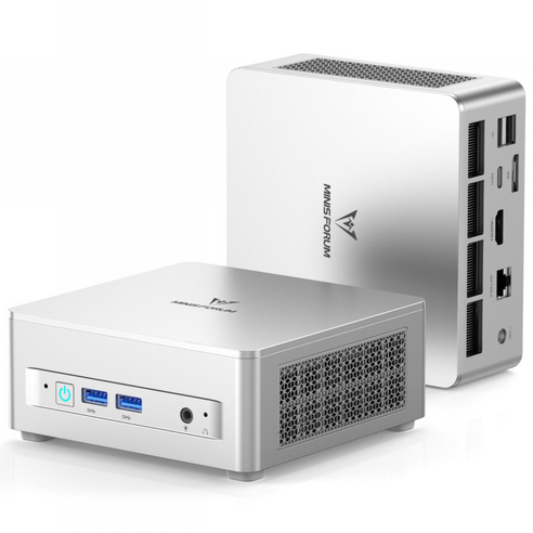 미니스포럼 UM750L Slim 미니PC (라이젠5 7545U/16GB/1TB SSD/Win11 Pro) PD충전 지원 USB4 40Gbps 초소형 저소음 가정, WIN11 Pro, 1TB, 16GB, 실버