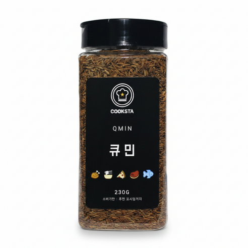 [쿡스타] 큐민 - 육류/커리/중동 요리에 이국적 풍미, 230g, 1개