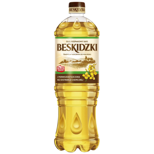 베스키스키 NON GMO 압착 카놀라유 식용유, 1개, 1L