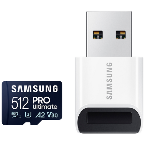 삼성전자 삼성 마이크로SD PRO Ultimate 리더기구성 -DU, 512GB, 1개