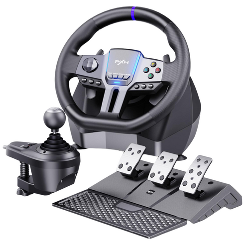 PXN V9 Gen2 게이밍 레이싱 휠 Gaming Racing wheel (정품) (PC/PS3/PS4/XBOX 호환), 1개