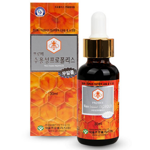 프로비 수용성 프로폴리스30ml 원액 리퀴드 면역력 높이는 항산화 구내염 피로회복 그린 프로폴리스, 1개