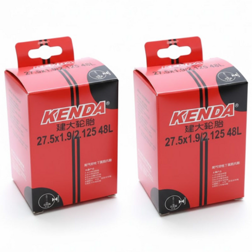 탑모아 27.5 X 1.9-2.125 프레스타 48mm KANDA 자전거 튜브, 2개