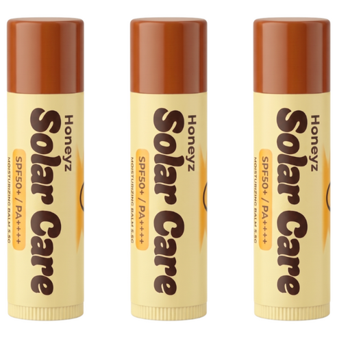 [자외선차단 98%] 허니즈 솔라케어 5.5g 2+1(3개) SPF50+ PA++++ 멀티 썬스틱 반영구 타투 에프터케어 기능성, 3개