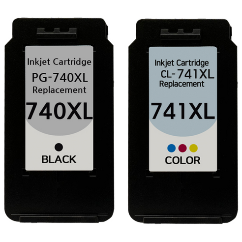 [호환] BNC INT PG-740XL CL-741XL 대용량 블랙+컬러 SET 캐논 프린터 MG3570 MG3670 재생 잉크, 1개