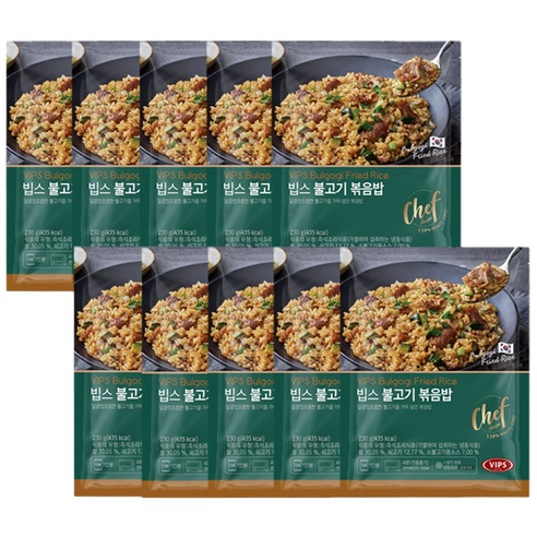 [VIPS] 빕스 불고기 볶음밥 230g, 230g, 10개