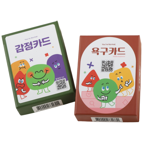 유노랩 감정카드+욕구카드 세트 감정표현 공감소통 심리상담 마음카드 어린이 청소년 성인용, 1개