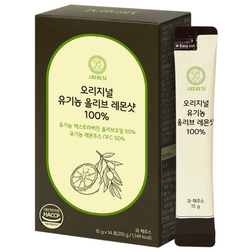 아르디엠 오리지널 유기농 올리브 레몬샷 100% 올레샷, 210g, 1박스