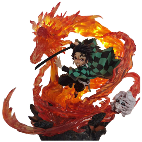 YAPOGI 귀멸의 칼날 시리즈 탄지로 인물 피규어 30-42cm, 렌고쿠 신쥬로, 1개
