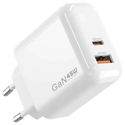 폴리폴 45W GaN 듀얼포트 어댑터 초고속 충전기 PD 프리볼트 개봉기 | 실사용 후기 - 상품 이미지 1