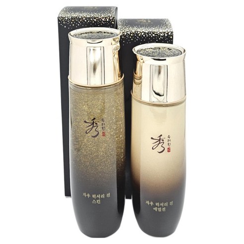 수려한 자우 럭셔리 진 2종 세트 스킨 150ml + 에멀전 130ml 솔직 후기 | 피부 타입별 분석 - 상품 이미지 1