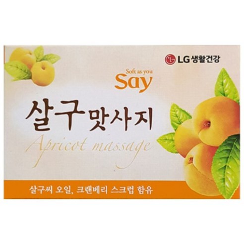 살구 100g 세면 세수 비누 엘지생활건강 LG, 1개입