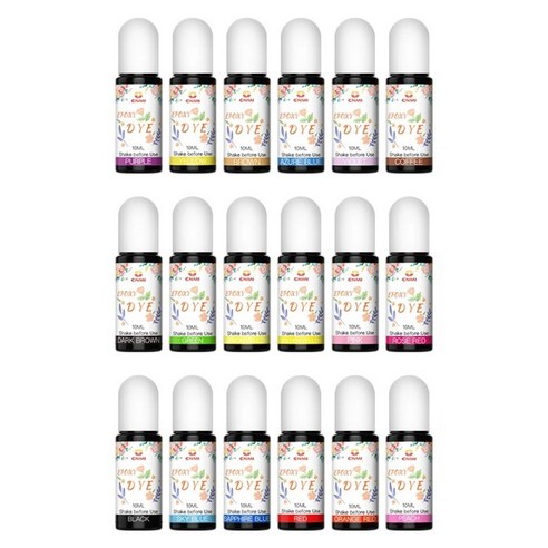 레진 조색제 27색 세트 컬러 투명 염료 10ml 레진아트 레진공예 재료, 10ml 27종세트, 믹스 컬러