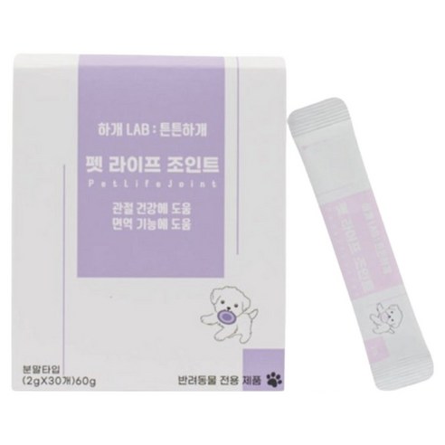 하개랩 튼튼하개 강아지 고양이 관절 슬개골 영양제, 5개, 뼈/관절강화, 30회분