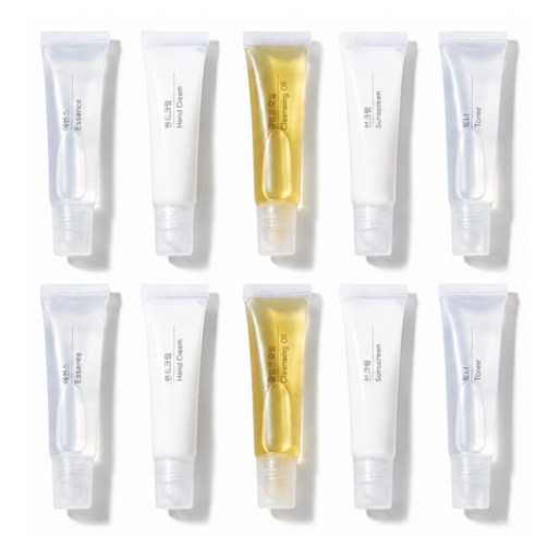 데이로움 화장품 소분용기 미니 튜브 공병, 10개, 5ml