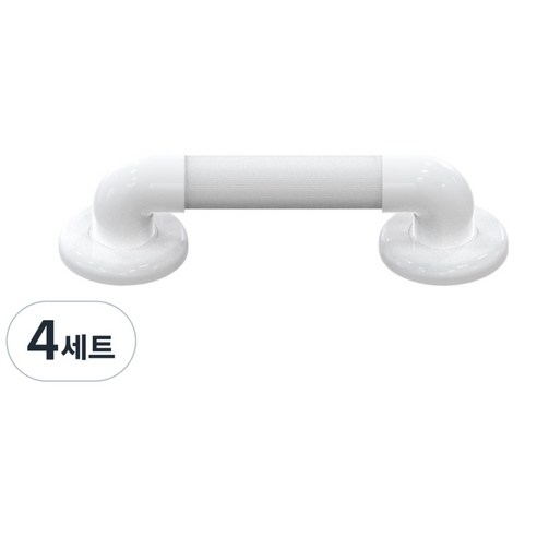 올지 템바보드 안전바 핸드레일 안전손잡이 스텐 계단 욕실 화장실 유리, 화이트 템바보드, 4세트