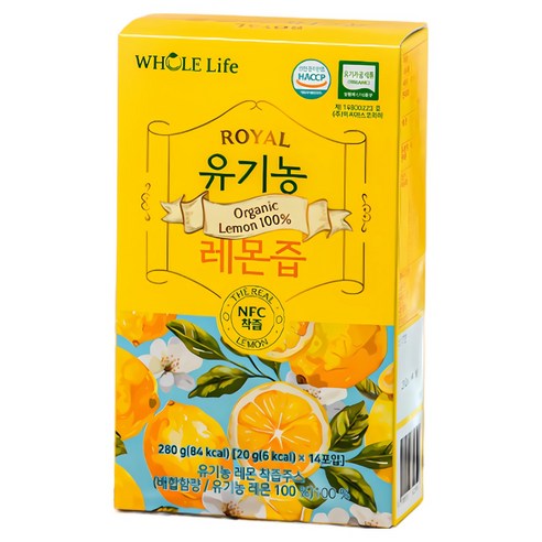 WHOLELIFE 유기농 레몬즙 14p 280g, 5개 실사용 후기 | 효과 있을까? - 상품 이미지 1