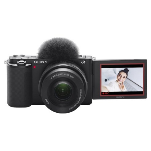 소니 ZV-E10K 렌즈세트 SELP16502 브이로그 카메라, 블랙