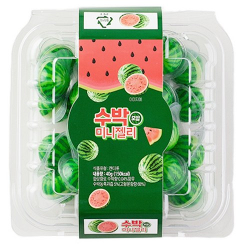 피치코리아 수박 모양 미니 젤리, 40g, 10개