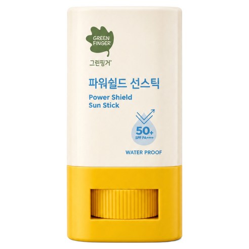 그린핑거 파워쉴드 선스틱 워터프루프 SPF50+ PA++++, 14g, 2개