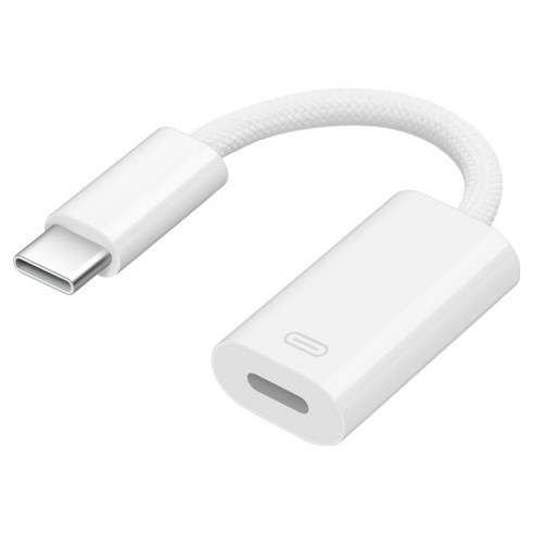 USB C to Lightning 헤드폰 오디오 어댑터 3in1 타입C 남성-라이트닝 여성 커넥터 아이폰17/16/15 시리즈 아이패드 호환 충전 데이터 변환기