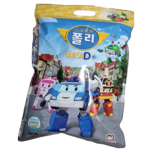 로보카폴리 비타 D 플러스 복숭아맛 캔디 1000정, 2개 실사용 후기 | 효과 있을까? 썸네일