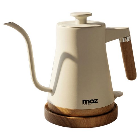 모즈스웨덴 핸드드립 전기 무선 드립포트, MC-1200BK(아이보리)