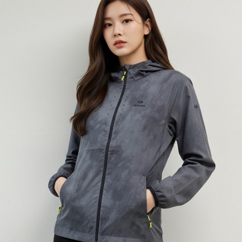 아이더 여성 홀겹 경량 자켓 봄 여름 러닝 등산 후드 데일리