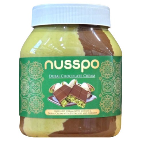 NUSSPO 두바이 초콜릿 피스타치오 크림 코스트코 헤이즐넛 카다이프 스프레드 토스트