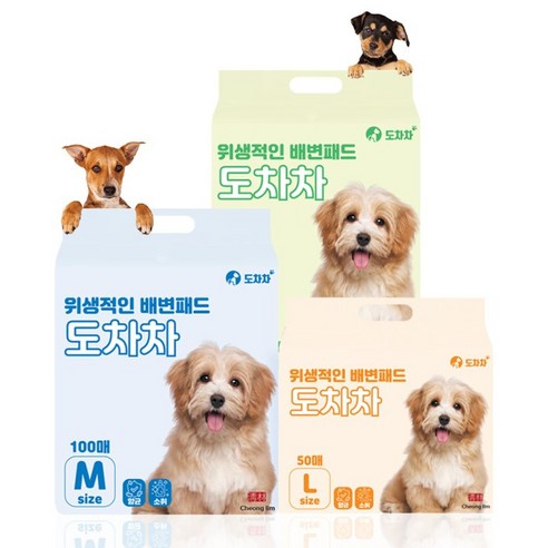 도차차 강아지 반려견 애견 배변패드 100g 50g 18g