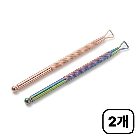 유로렙 복권 스크래퍼 스피또긁개, 2개, 로즈골드 + 홀로그램